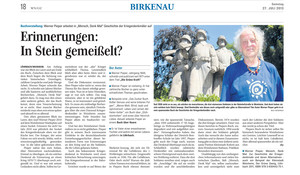 Artikel in der Weinheimer Zeitung v. 27.07.2013